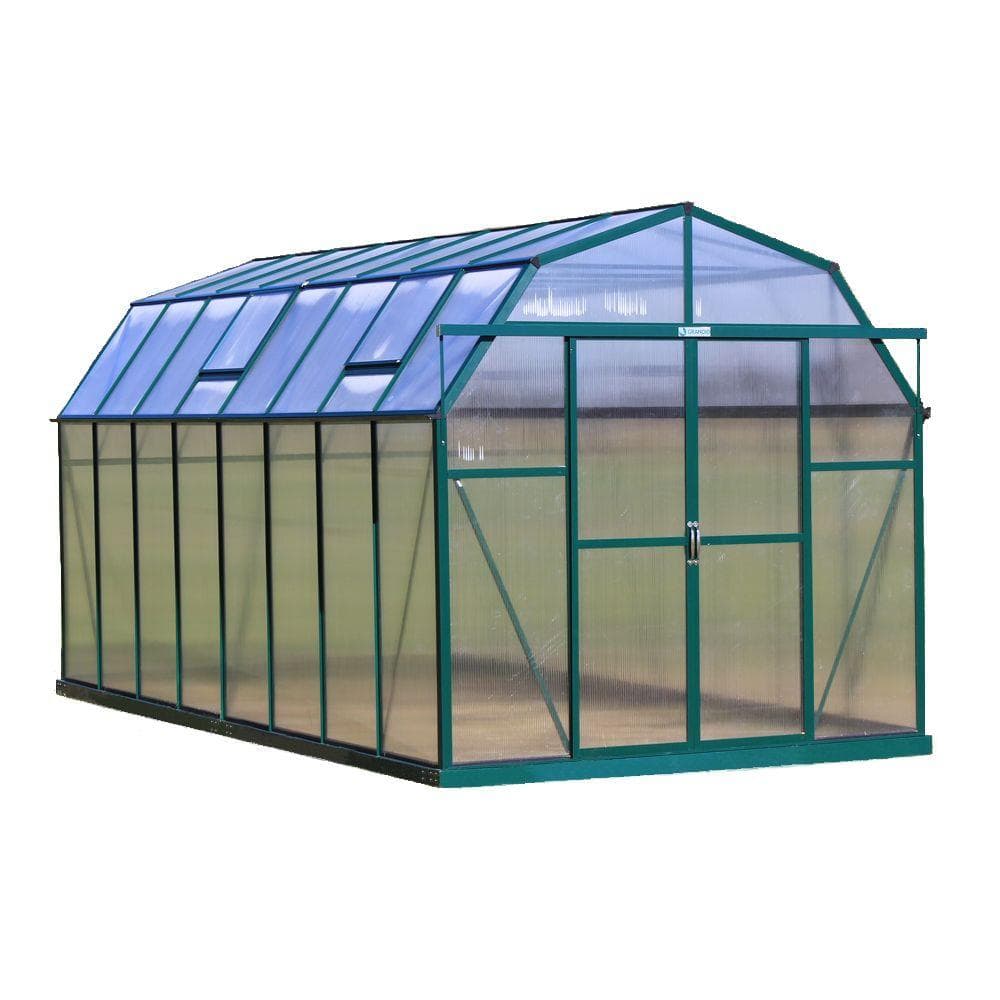 Grandio Greenhouses Elite 8 ft. W x 16 ft. D x 8 ft. H Heavy-Duty ...