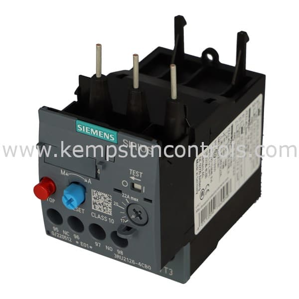 Siemens 3RU2126-4CB0 SIEMENS OVERLOAD RELAY 17...22 A THERMAL FOR MOTOR ...
