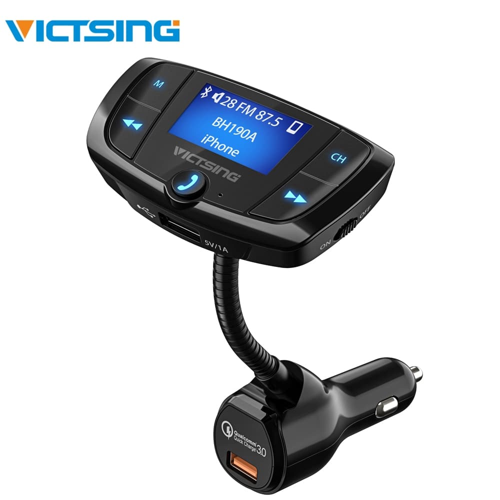 Victsing Bluetooth Fm-zender QC3.0 Auto Draadloze ... – Grandado
