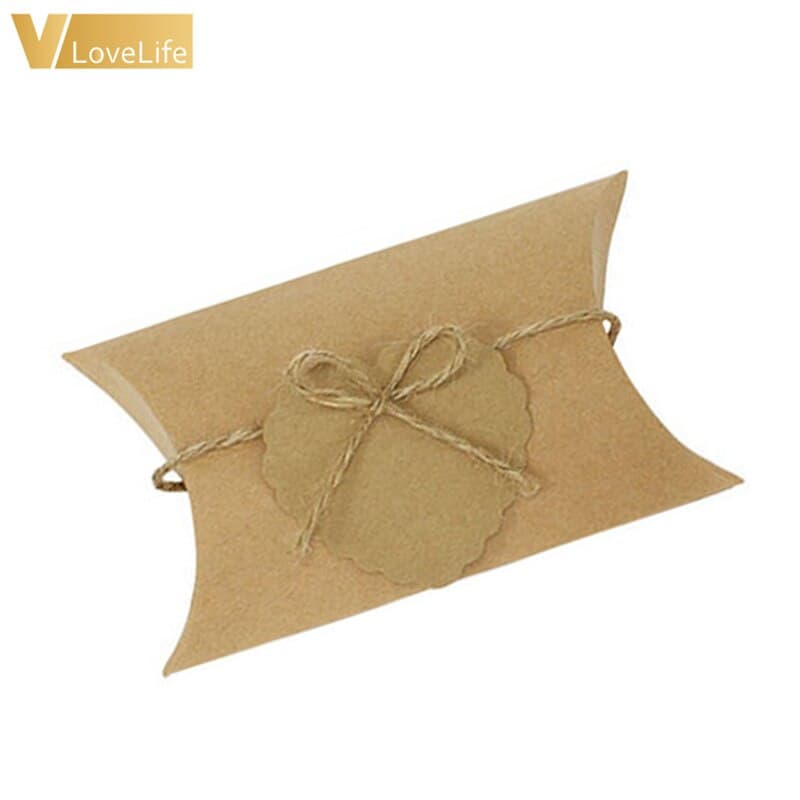Pillow Wedding Party Favor Paper Box Candy Boxes S... – Grandado