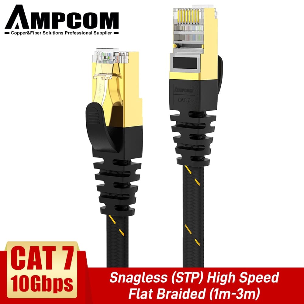 AMPCOM Ethernet Cable RJ45 Cat7 Lan Cable 1M 1.5M ... – Vicedeal