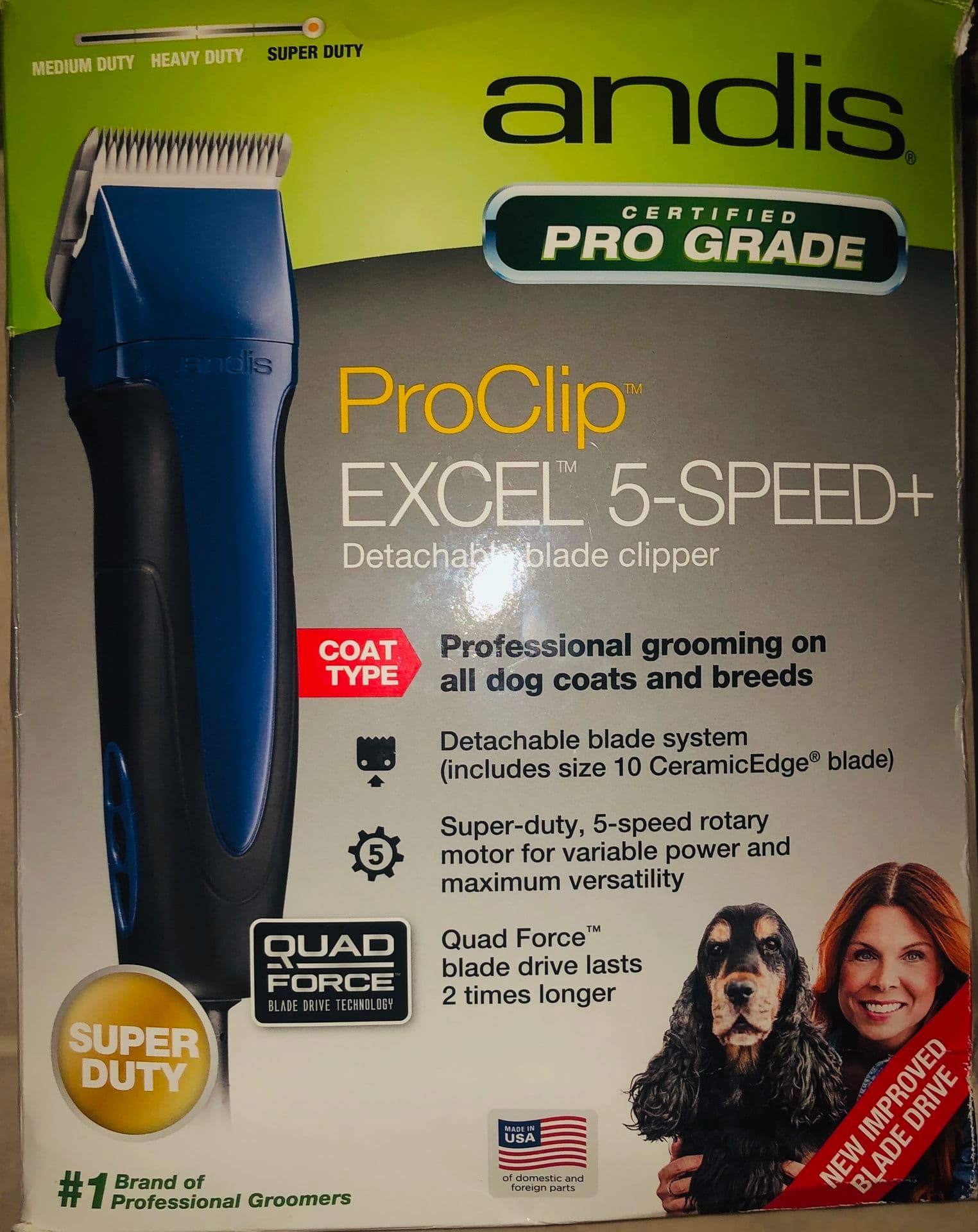 Andis Certified Pro Grade ProClip Excel 5speed Clipper (Super Duty ...