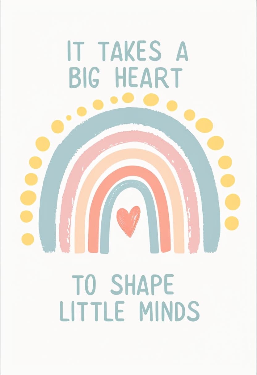 Rainbow Typography Quote Prints by HappyHue Studio