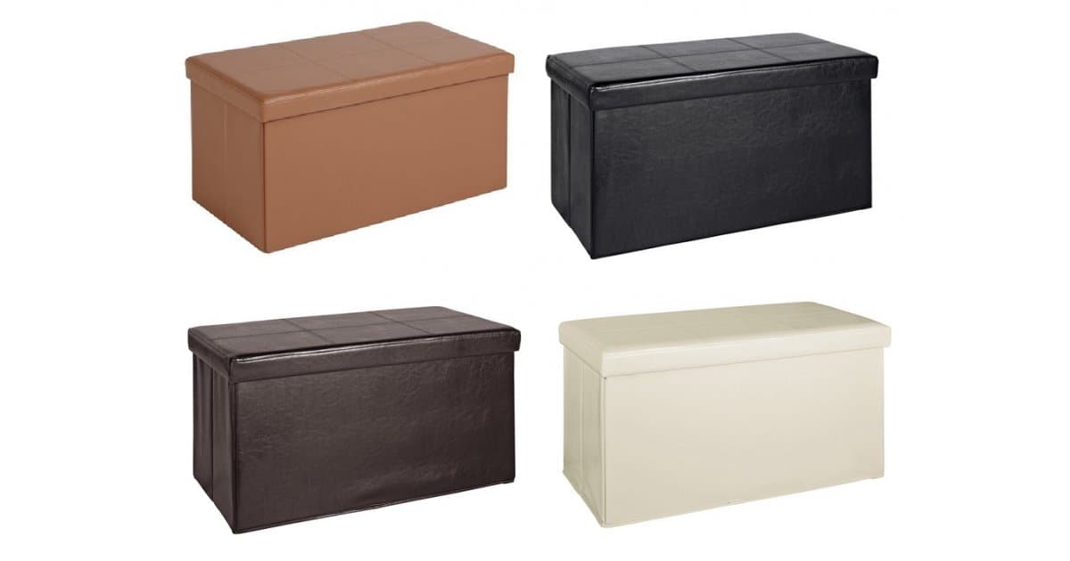 Large Faux Leather Ottomans Now From £12.99 @ Argos