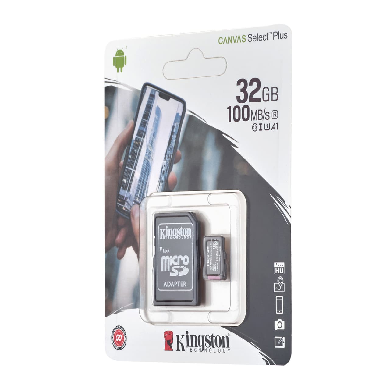Карта памяти Kingston Canvas Select Plus 32GB Micro SD (SDHC) (ID ...