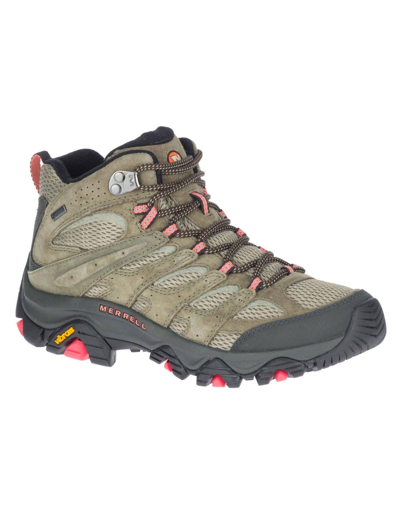 Merrell Moab 3 Mid Gtx W Olive Women's Day-Hiking Boots : Snowleader