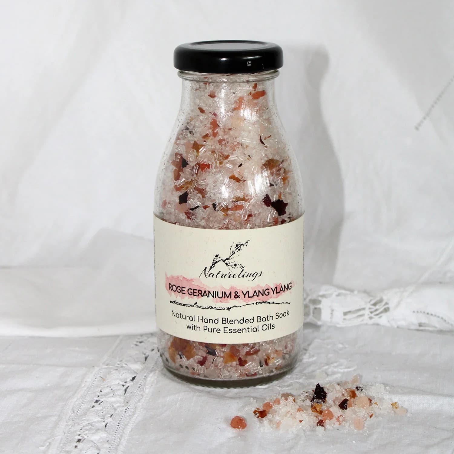 Rose Geranium & Ylang Ylang Bath Soak — Naturelings - Natural plant ...