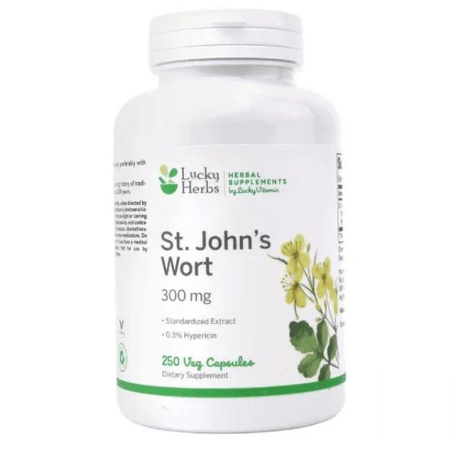St. John's Wort, 300mg, 250 Cápsulas Vegetais, Lucky Vitamin