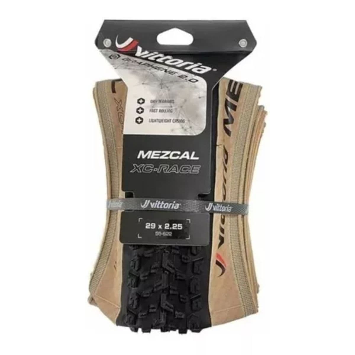 PNEU VITTORIA MEZCAL XC-RACE 29X2.25 TUBELESS READY GRAPHENE 2.0 FAIXAS ...