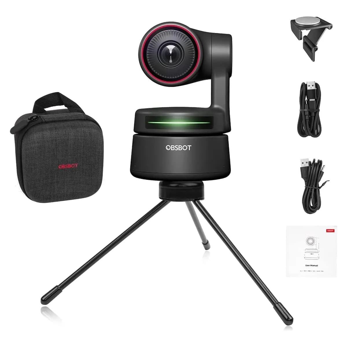 OBSBOT Tiny 2 - Câmera Webcam 4K Auto Tracking com IA e Controle de ...