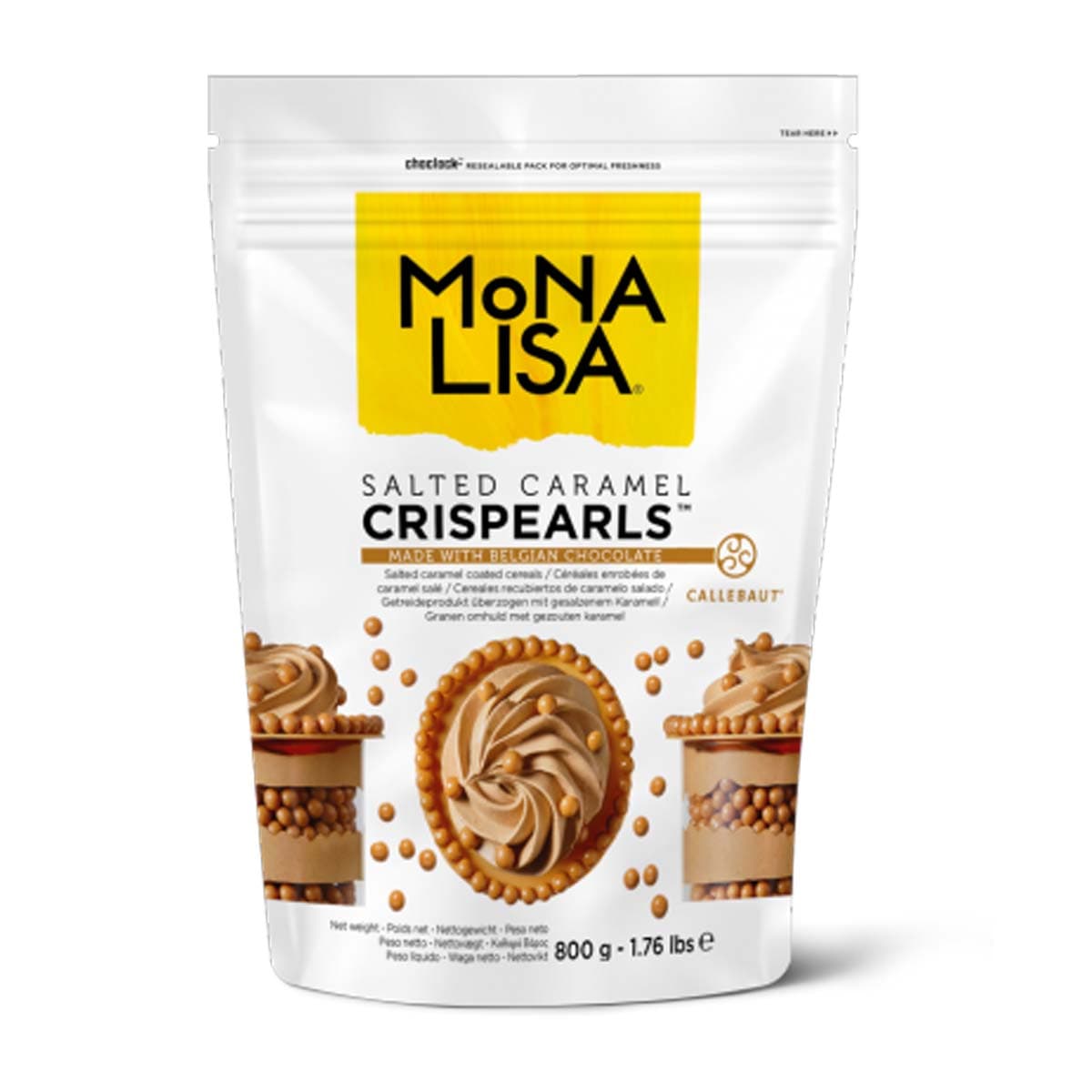 Crispearls Caramelo de Chocolate Mona Lisa 800g Barry Callebaut