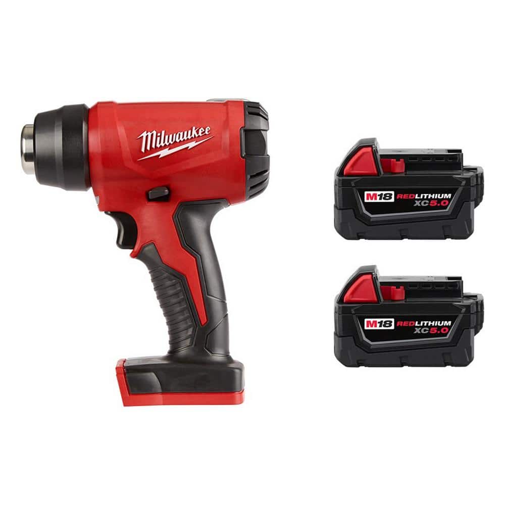 Milwaukee M18 18V Lithium-Ion Cordless Compact Heat Gun wi…