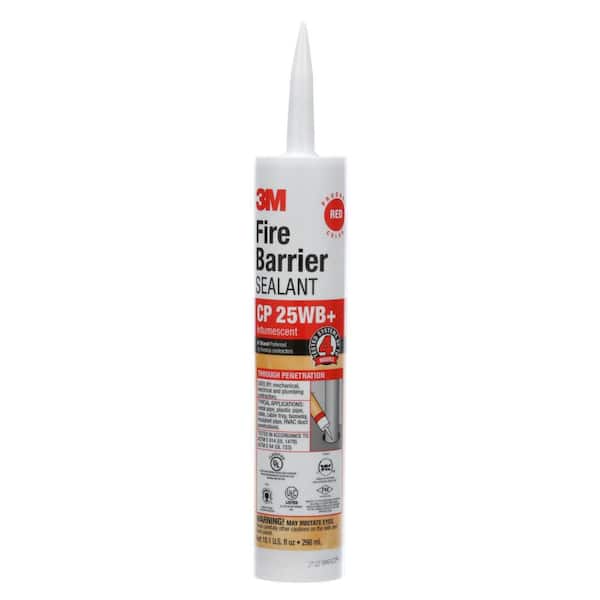 3M 10.1 fl. oz. Red Fire Barrier CP 25WB Plus Sealant CP25WB+10 - The ...