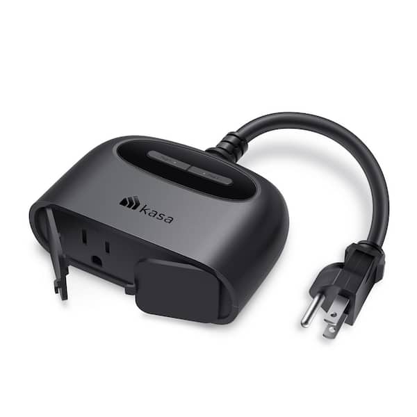 Kasa TP-Link, Kasa Smart Home, 2-Outlet Smart Outdoor Plug, Black KP400 ...