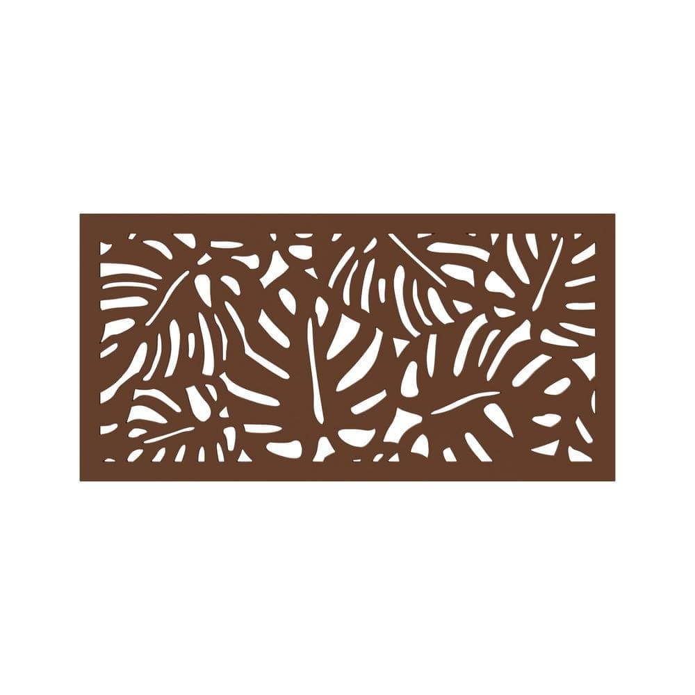 DESIGN VU Tropics 4 ft. x 2 ft. Espresso Recycled Polymer Decorative ...