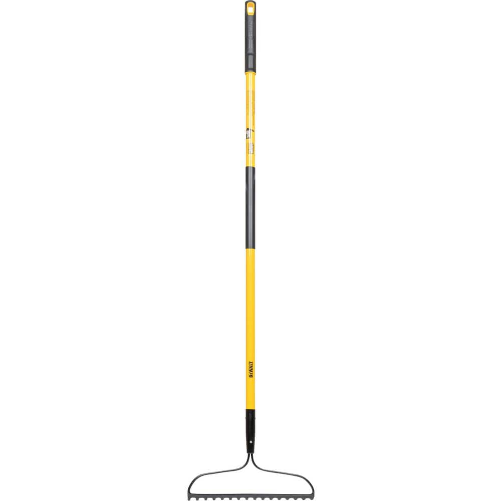 DEWALT 60 in. Fiberglass Handle 16-Tine Bow Rake DXLHA2606 - The Home Depot