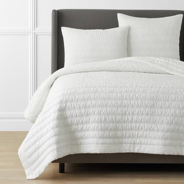 The Company Store Legends Hotel White Washed Linen Twin/Twin XL Quilt ...