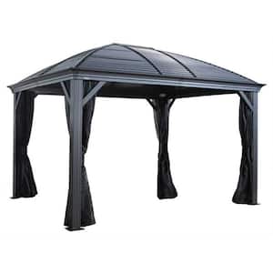 Sojag 10 ft. D x 16 ft. W Moreno Aluminum Gazebo with Galvanized Steel ...