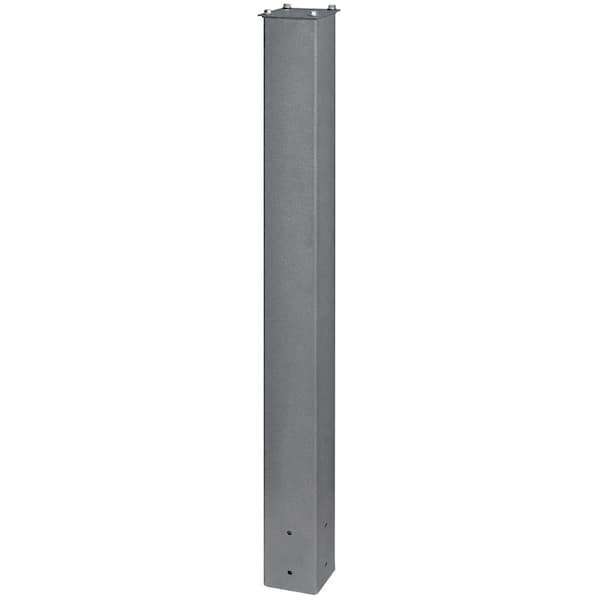Mail Boss Galvanized Steel In-Ground Mailbox Post in Black 7121 - The ...
