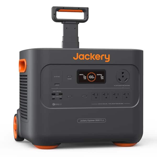 Jackery 2000W Continuous/4000W Peak Output Explorer 1000 Plus Kit Push ...