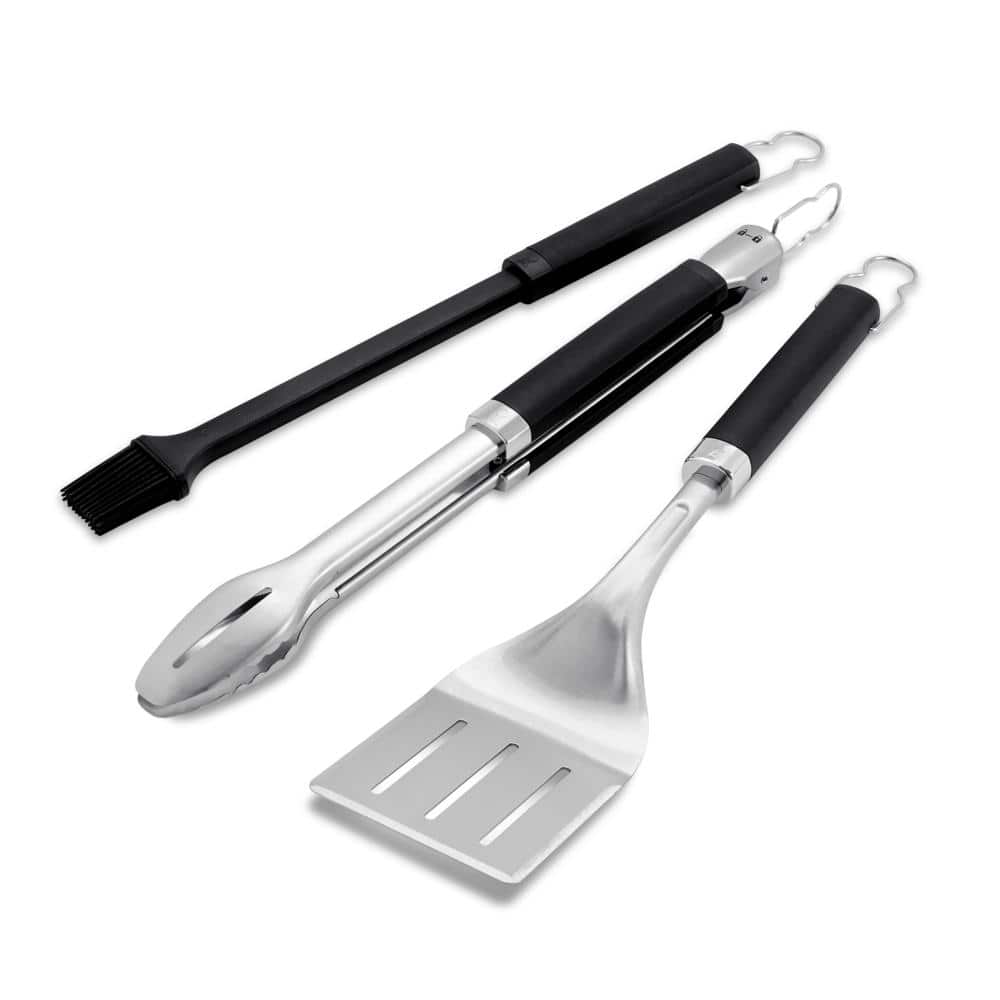 Weber Precision Grill Tool Set (3-Piece) 6772 - The Home Depot