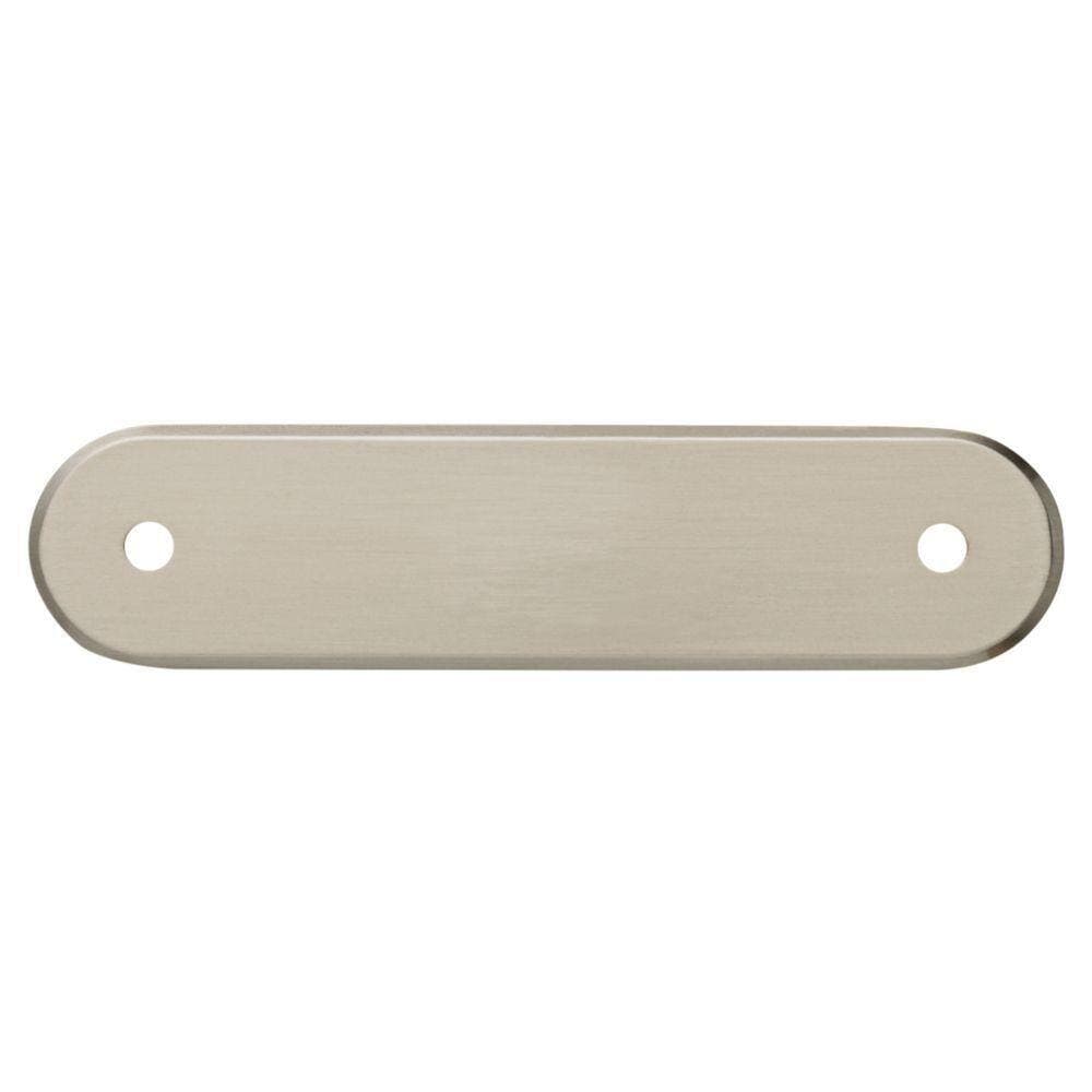 Liberty 3 in. (76mm) Satin Nickel Oval Drawer Pull Backplate P33487C-SN ...