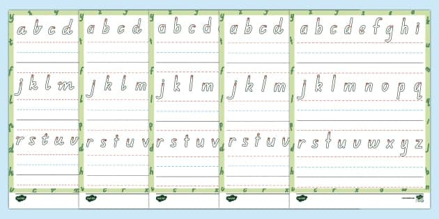 Line Guide with Letters Letter Formation Mat (teacher made)