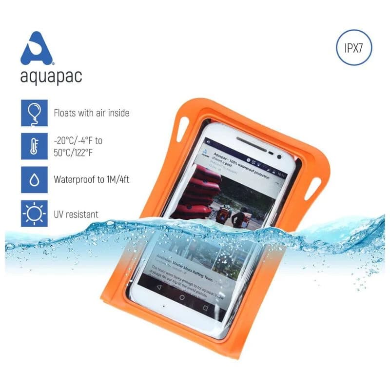 Aquapac Trailproof Phone Case (Orange) | Sportpursuit.com