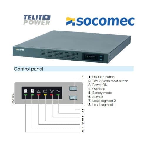 Socomec UPS NeTYS PR NET1500-PR-1U 1500VA / 1000W ( 2882 ) | ePonuda.com