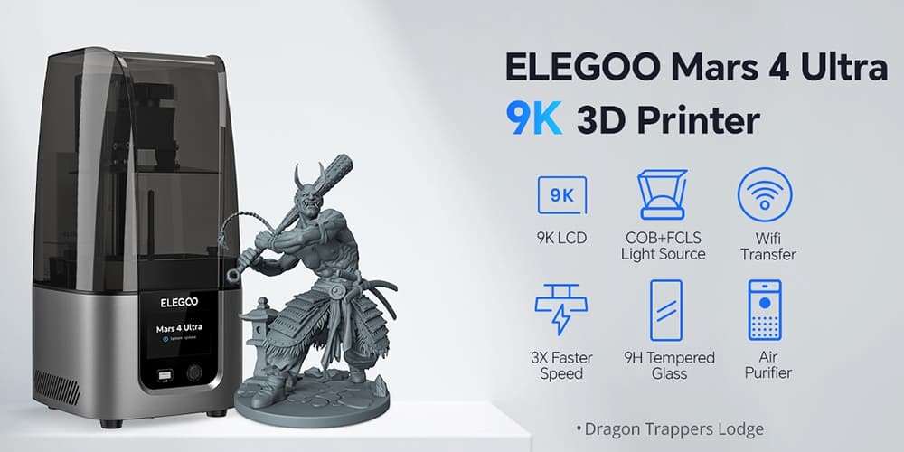 Elegoo Mars 4 Ultra 9K Resin 3D Printer