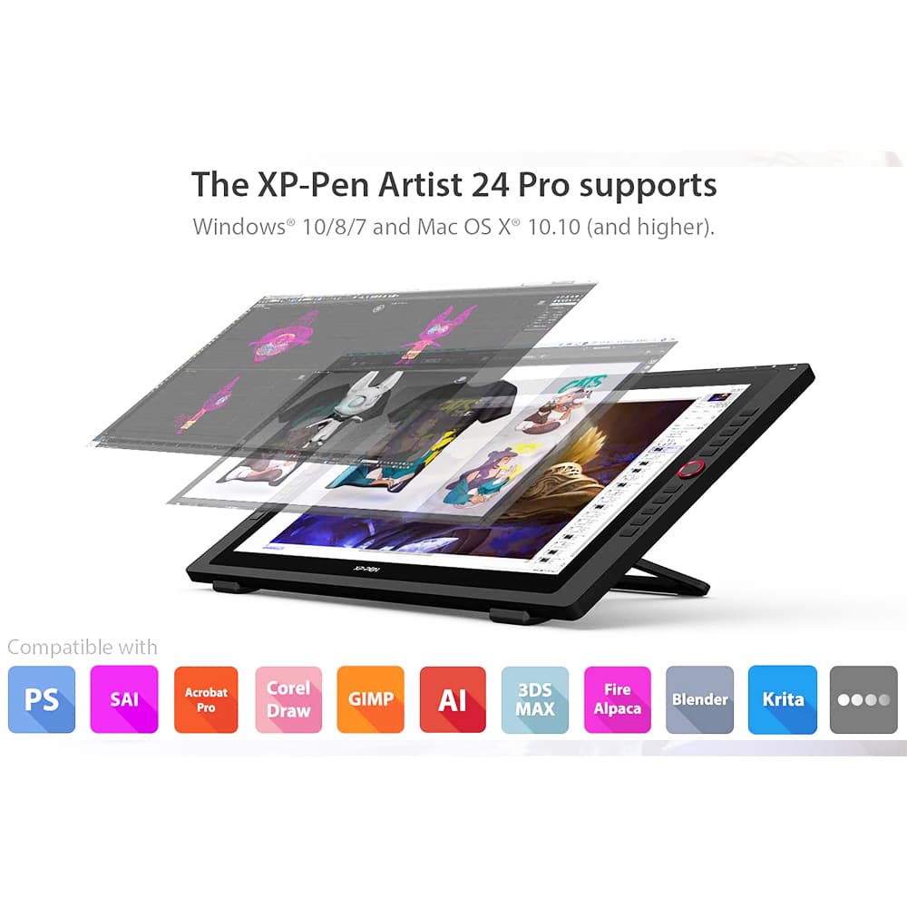 XP-PEN Artist 24 Pro Graphic Tablet with 23.8 Inch Black