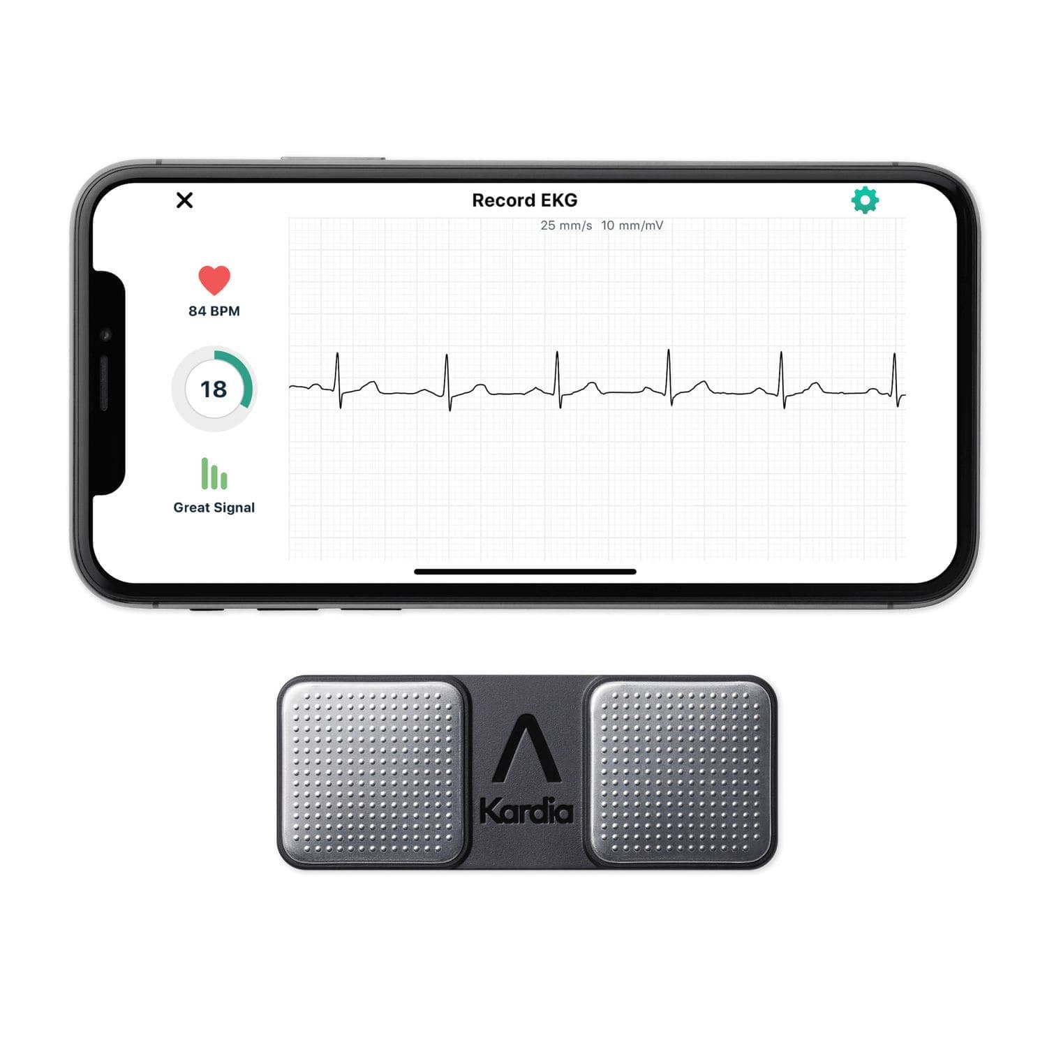 Hand-held patient monitor - KardiaMobile® - AliveCor - ECG / heart rate ...