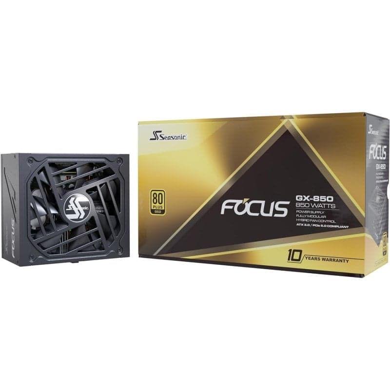 Seasonic Focus GX 850 ATX3.0 850W 80 Plus Gold Modular | PcComponentes.pt