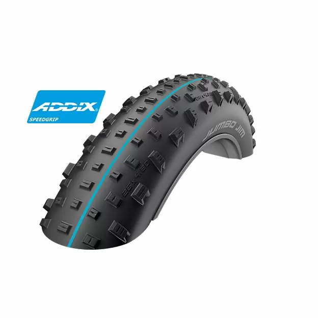 Schwalbe 1160071401 fat bike tire jumbo jim 26x40 evo liteskin addix
