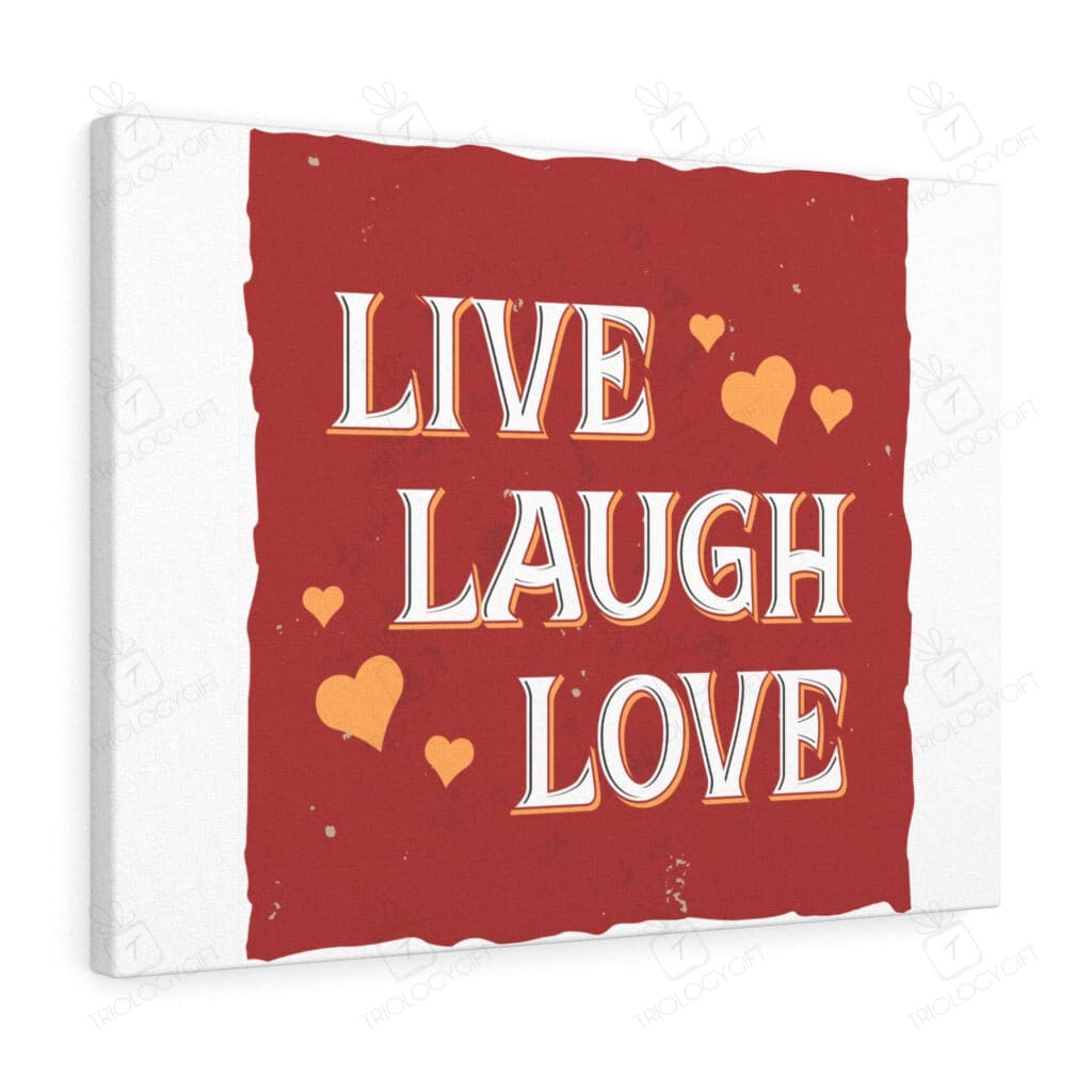 Inspirational Quote Canvas Live Laugh Love Wall Art Motivational Motto ...