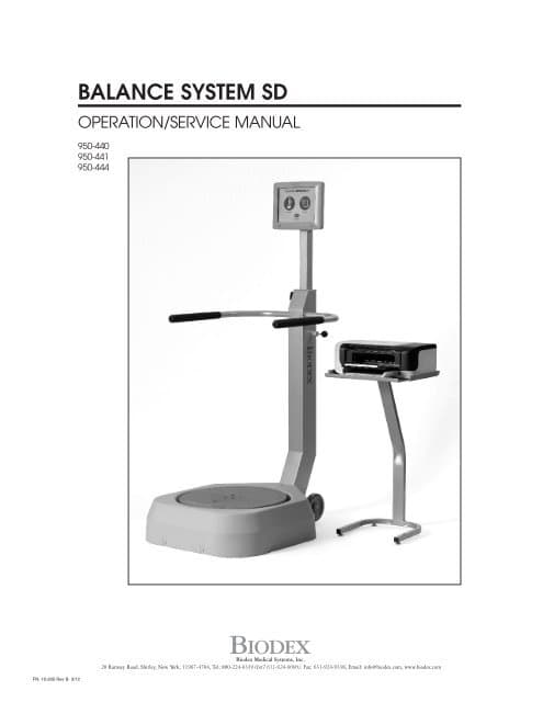 BALANCE SYSTEM SD BIODEX