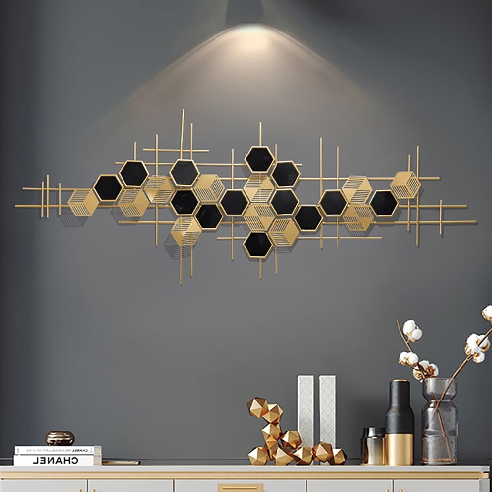 Cox & Cox Geometric Metal Wall Art