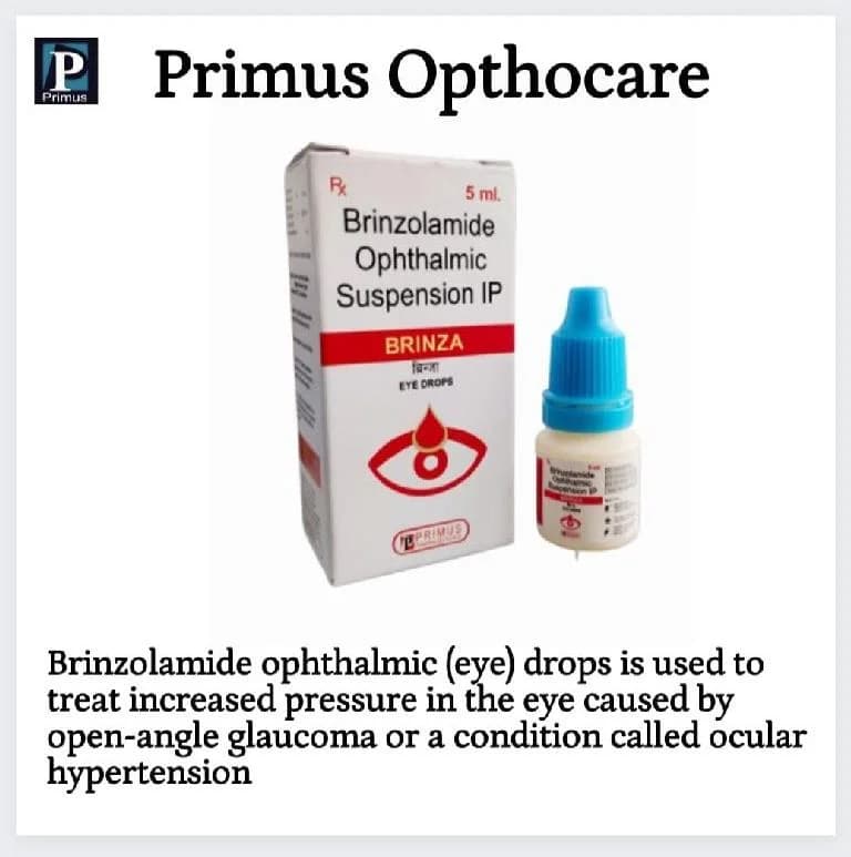 Brinzolamide 1% Ophthalmic Eye Drop, Certification : WHO, GMP, GLP at ...