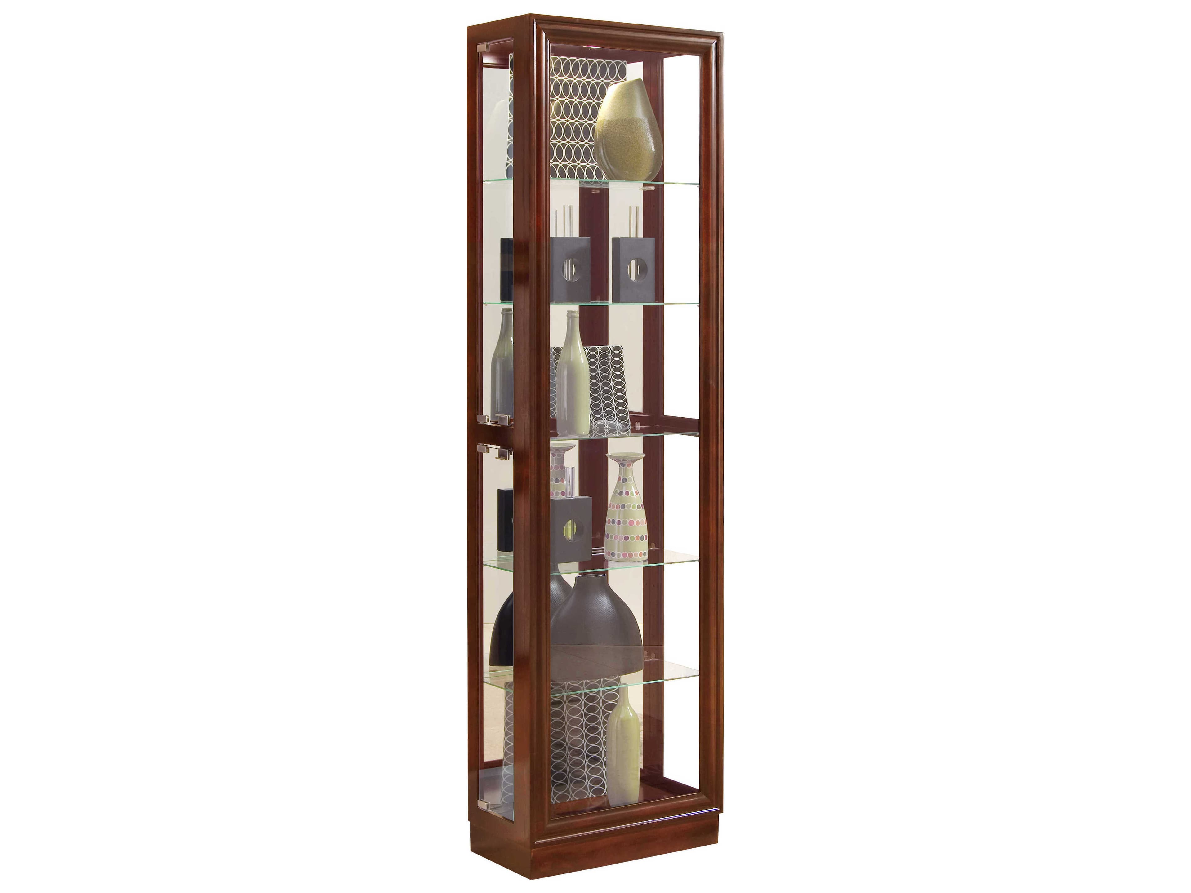 Pulaski Hardwood Cherry Brown Curio Display Cabinet | PU21000