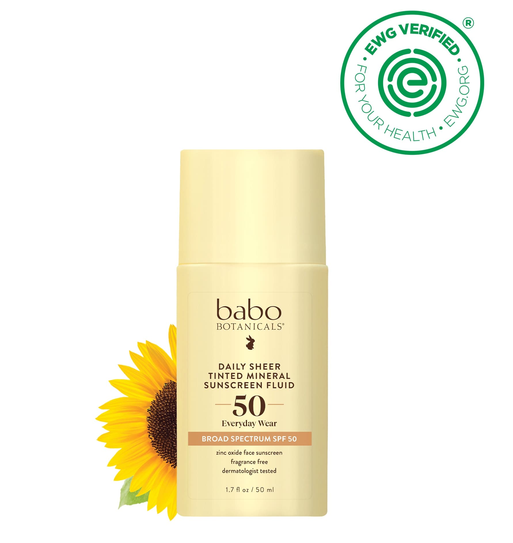 Babo Botanicals Daily Sheer Mineral Sunscreen Fluid SPF50 ingredients ...