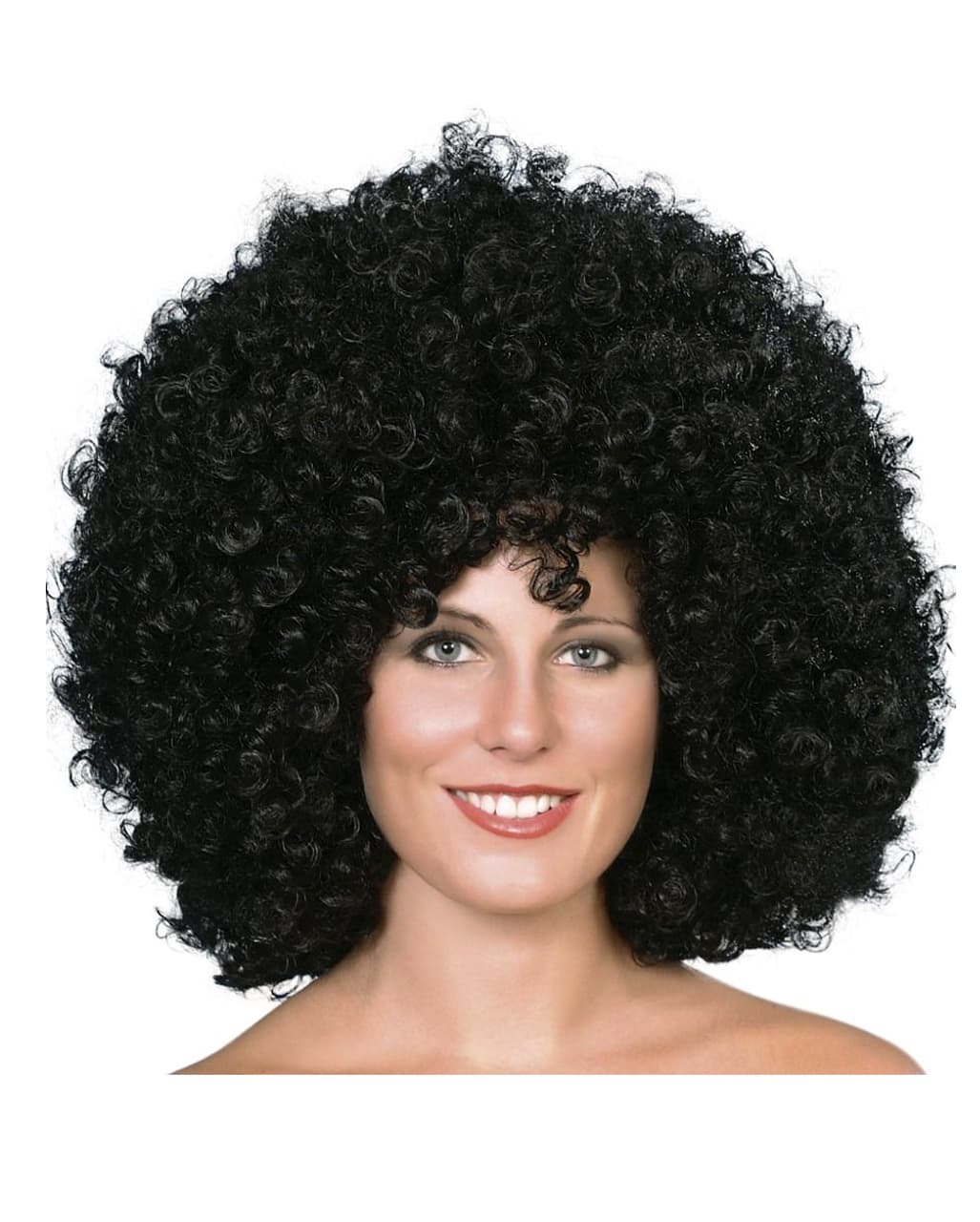 Mega-Afro Wig Black for carnival & Halloween | Horror-Shop.com