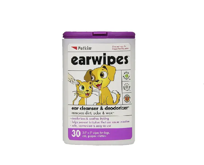 Petkin Ear Wipes 30 Pcs For Dogs And Cats | I Think Pets