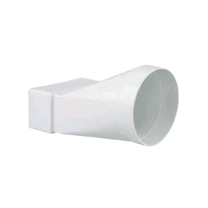 Manrose Round 4" (100mm) to Rectangular Adapter 204 x 60mm | J Harries Ltd