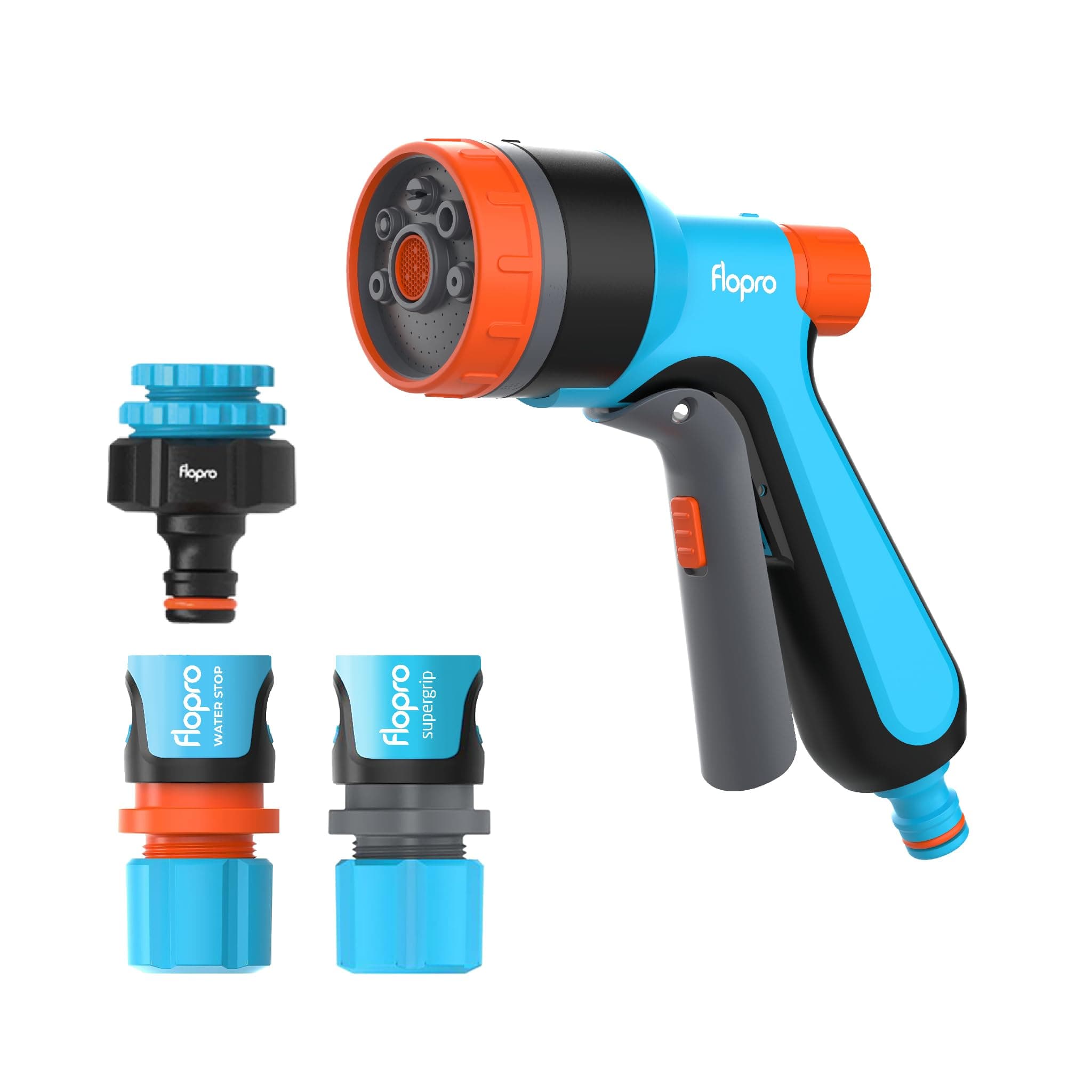 Flopro - Multi Spray hose gun with SUPERGRIP garden hose - Keystone 4