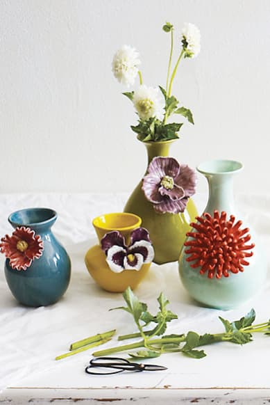 Anthropologie Flourish Glass Vase