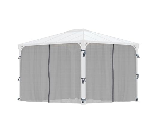 Palram HG1056 Palermo Gazebo Netting, Gray