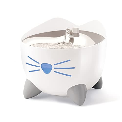 Catit PIXI Smart Cat Water Fountain 2.5L, with Remote Control App, Modern Cat Fountain, Stainless Steel, Fontaine Pour Chat, Silent Pump for Indoor Cats, Pet Water Fountains