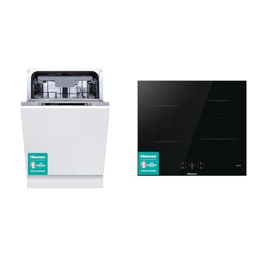 Hisense HV523E15UK 10 Places Slimline Fully Integrated Dishwasher White ...