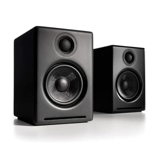 Audioengine A2+ Desktop Wireless Bluetooth PC Speakers - Enceintes Pour ordinateur - 60W Computer Speakers for Music and Gaming