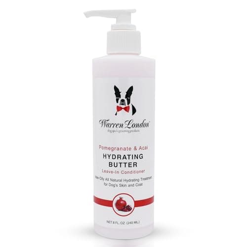 Warren London Hydrating Butter Leave-in Conditioner for Dogs Skin and Coat - Pomegranate & Acai - 8oz